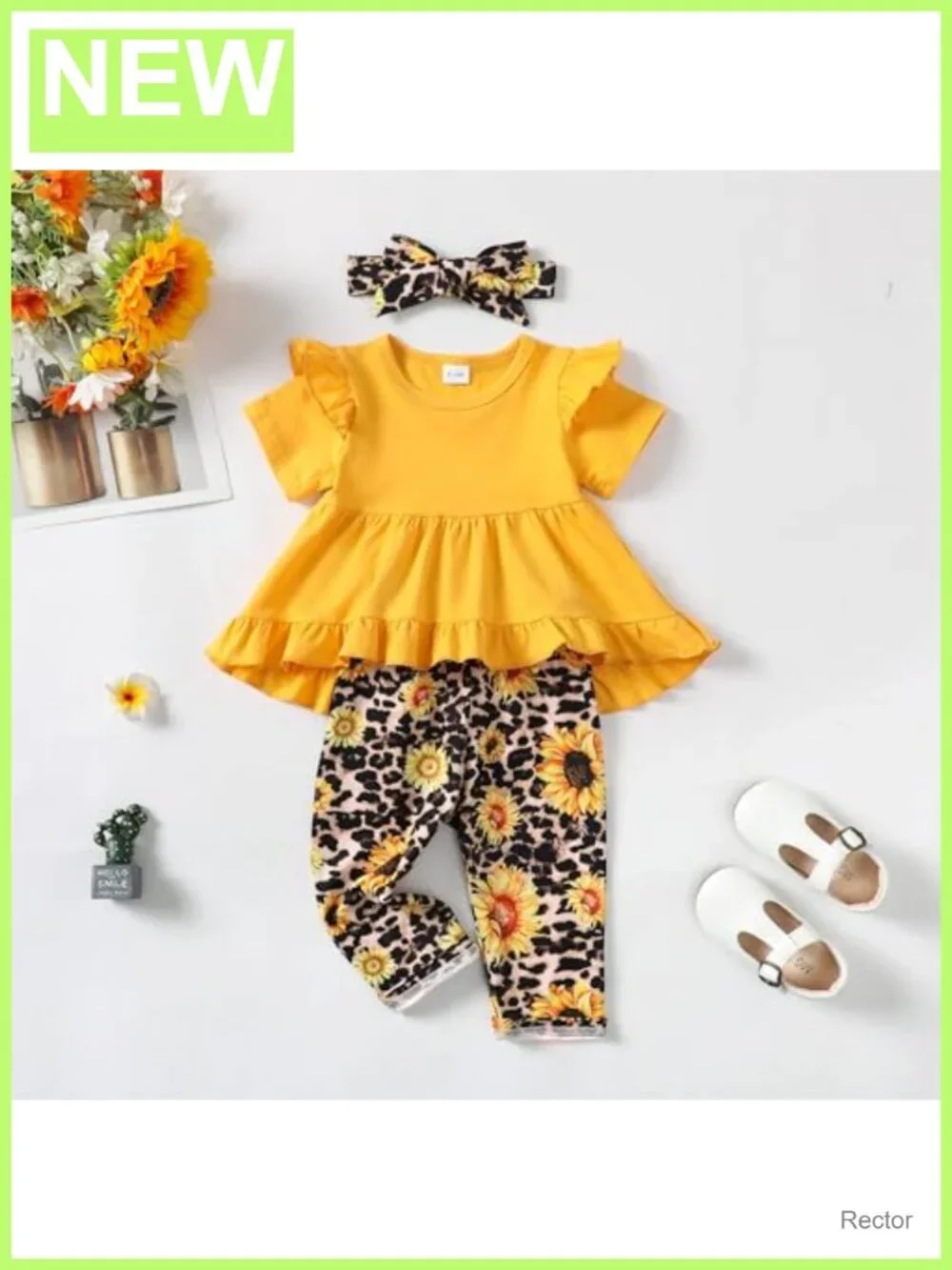 Baby Toddler Girls Ruffle Top Pants Outfit Set 6M-4T